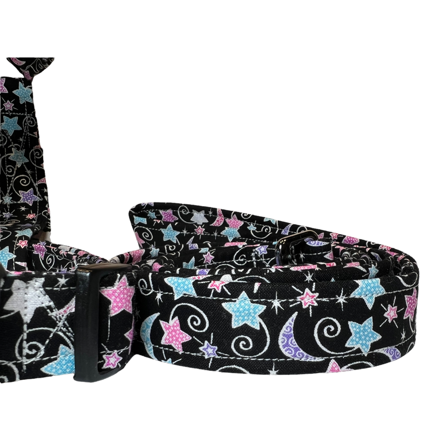 Celestial dog harness and leash set, girl dog harness, pet harness, standard roman harness, step in harness, matching leash