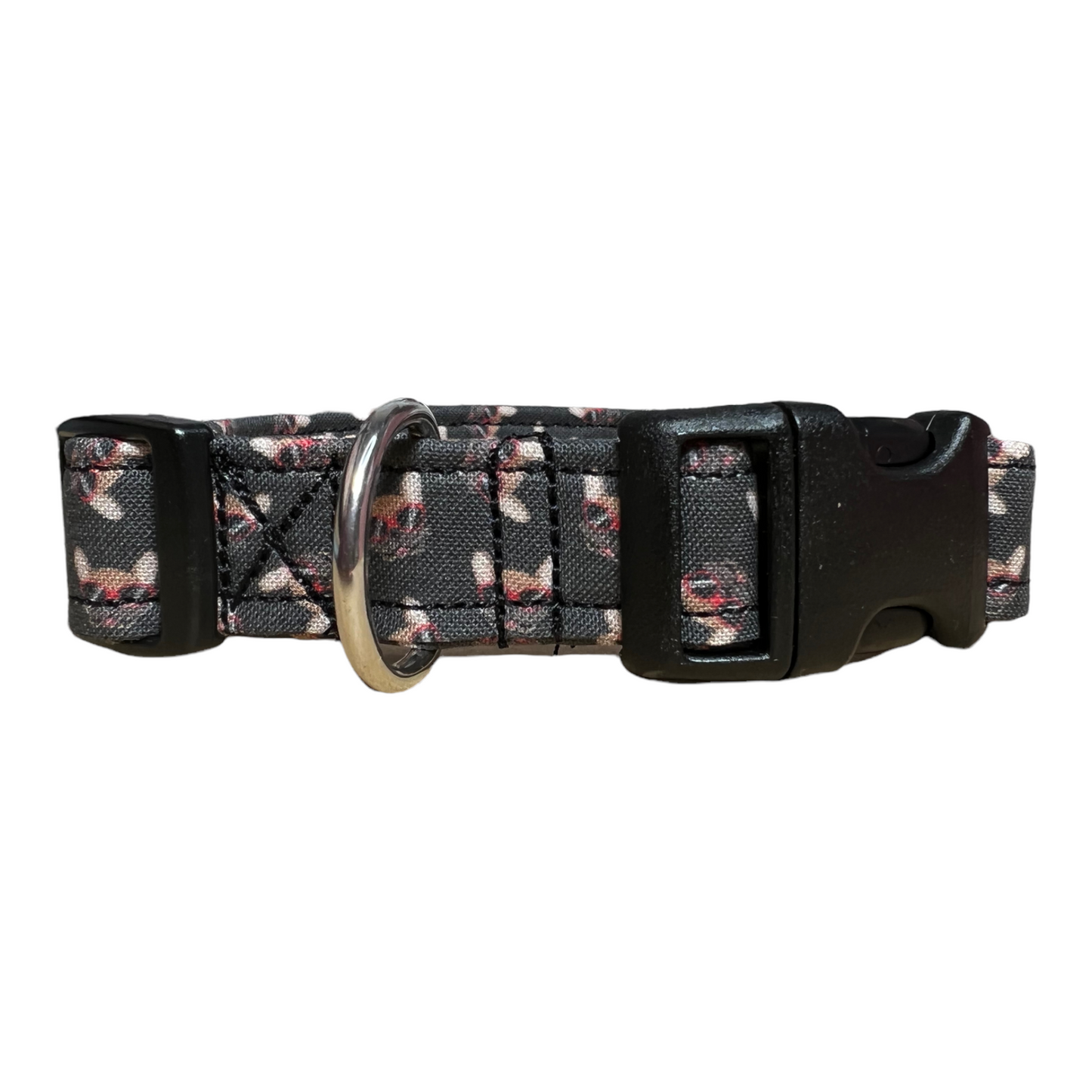 French Bulldog Dog Collar or Cat Collar, Side release adjustable, dog collar boy, collars for dogs