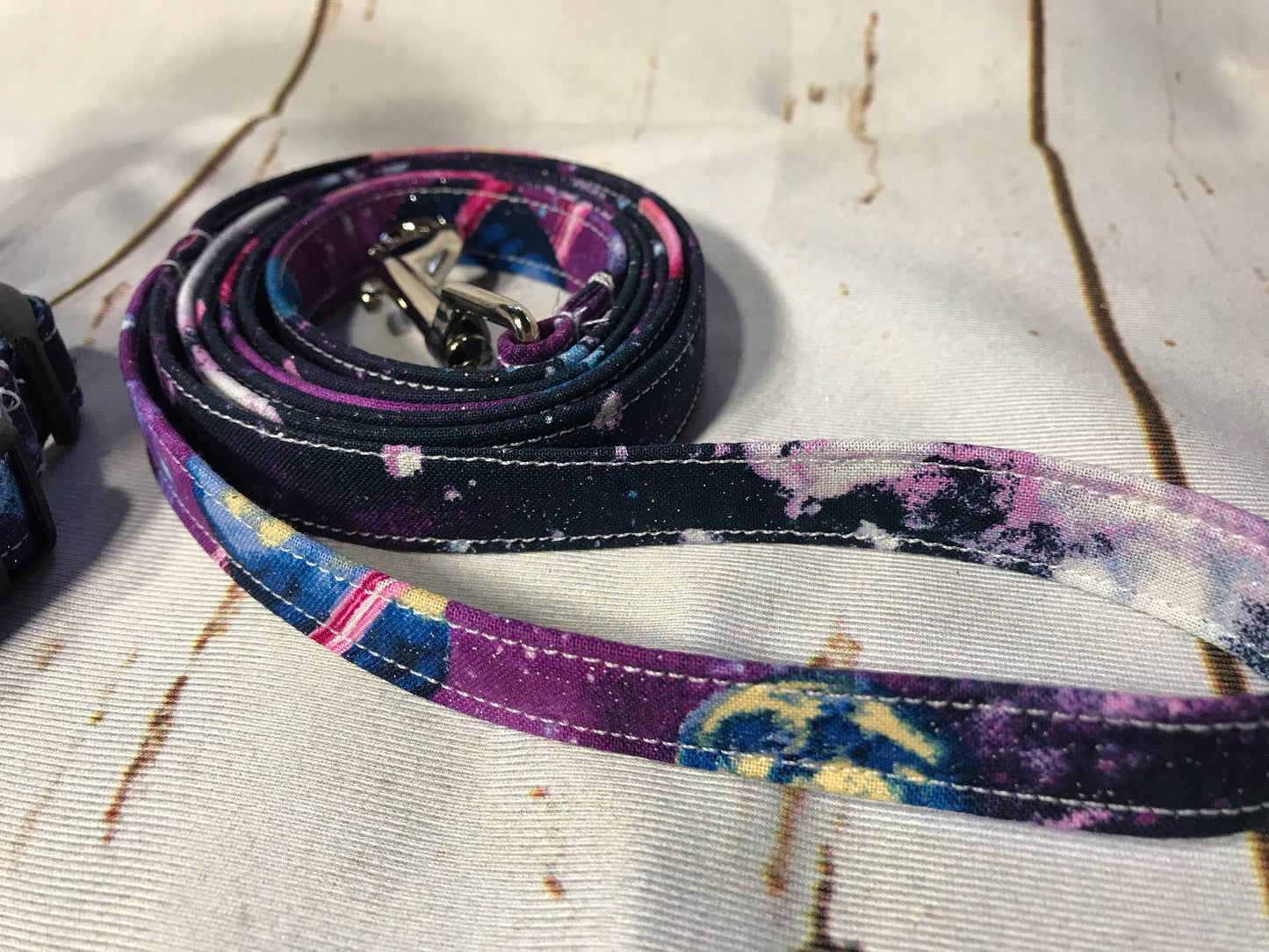 Dog harness, Harness and leash, step in harness, standard harness, dog harness set, dog harness galaxy, purple galaxy, galaxy, sparkles