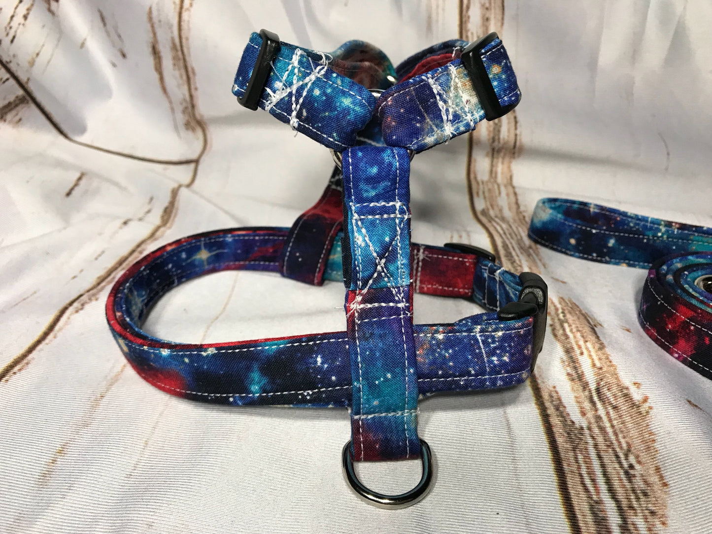 Dog harness, Harness and leash, step in harness, standard harness, dog halter, dog harness set, galaxy, galaxy print, universe, space
