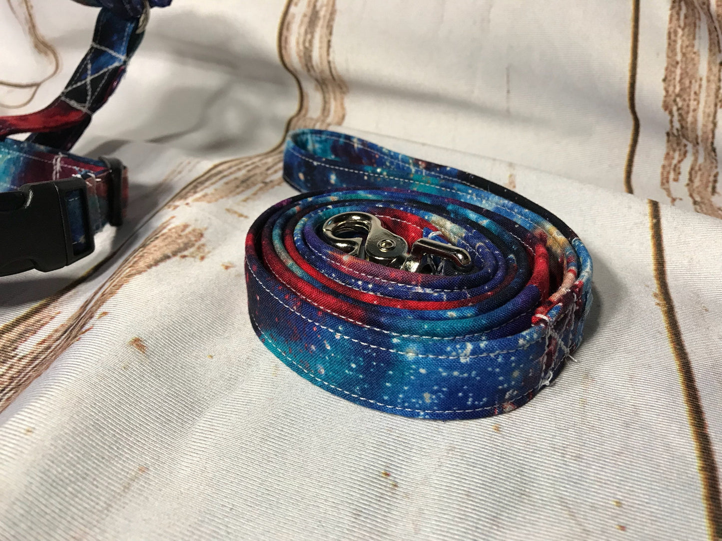 Dog harness, Harness and leash, step in harness, standard harness, dog halter, dog harness set, galaxy, galaxy print, universe, space