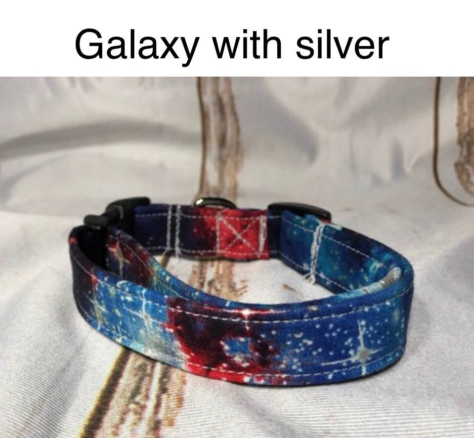 Dog Collar, dog collar girl, dog collar boy, martingale collar, adjustable collar, buckle dog collar, galaxy, space, galaxy print, universe