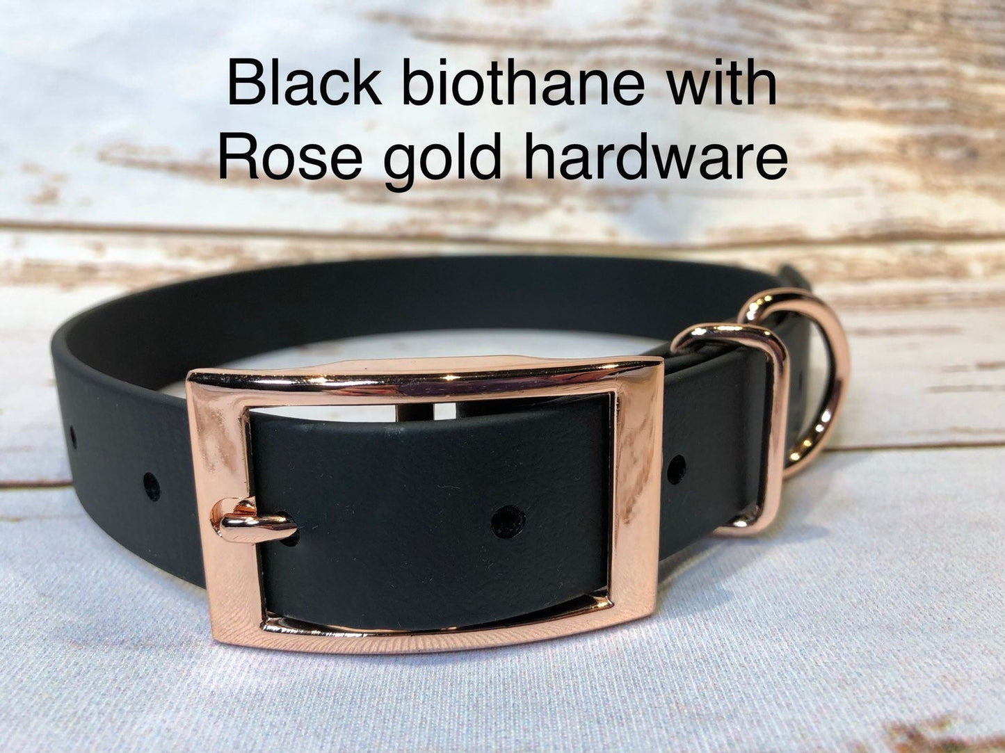 Biothane dog collar, Black dog collar, dog collar, buckle dog collar, waterproof collar, vegan leather dog collar, biothane, vegan leather