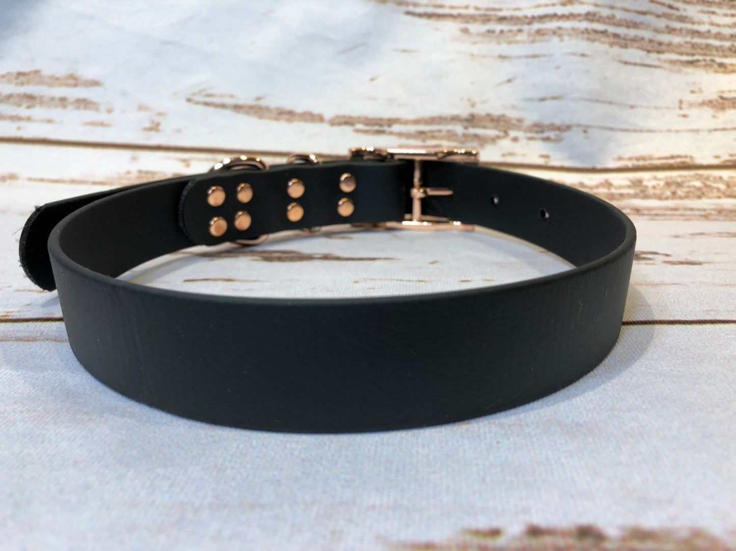 Biothane dog collar, Black dog collar, dog collar, buckle dog collar, waterproof collar, vegan leather dog collar, biothane, vegan leather