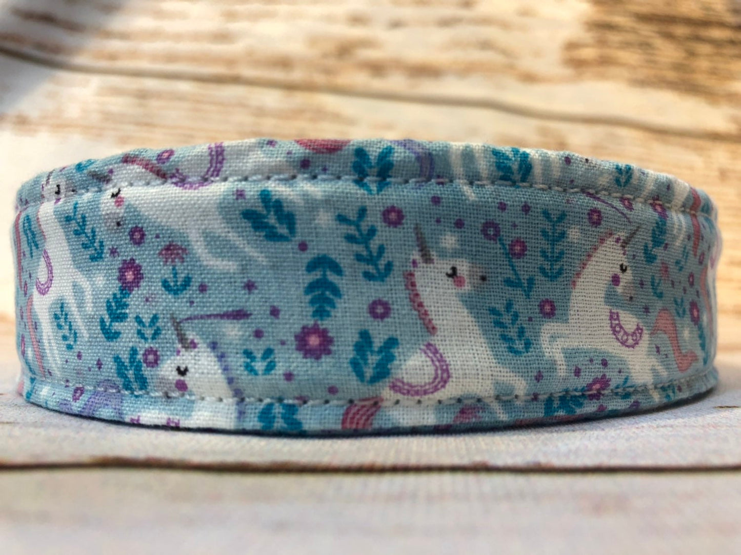 Unicorn dog collar, rose gold dog collar, adjustable collar, side release collar, washable collar, unicorns, rose gold, eco friendly, girl