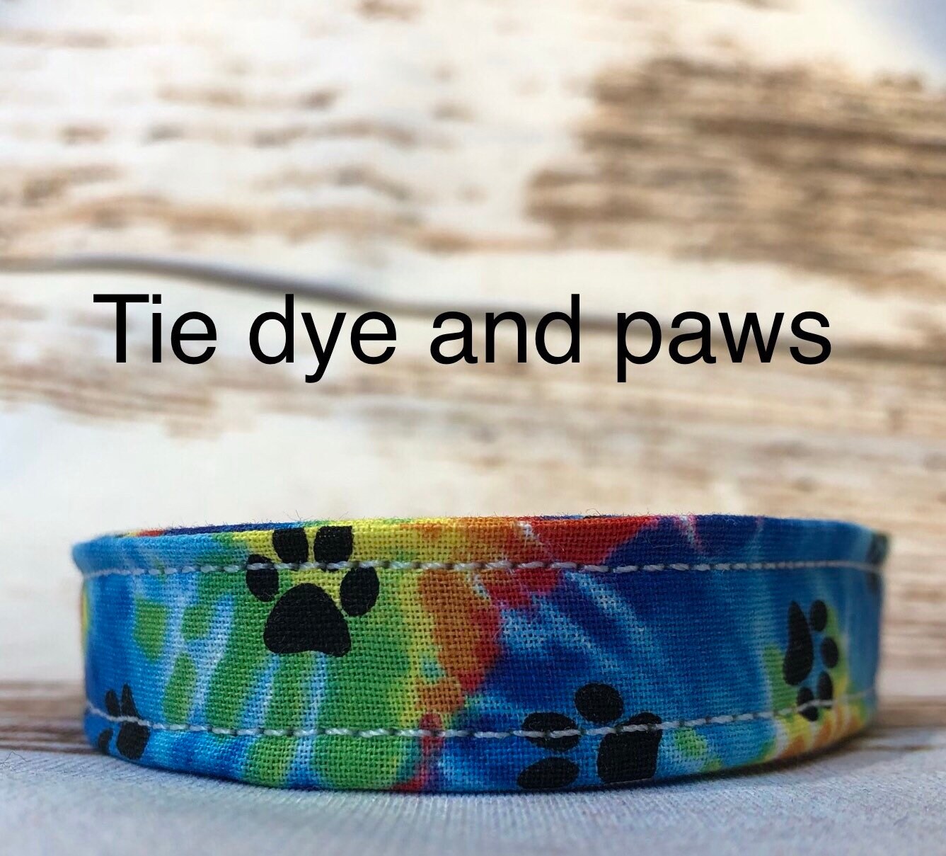 Dog Collar, dog collar boy, tie dye collar, fabric, adjustable collar, buckle dog collar, tie dye, bones, paws, hippy, tie dye print