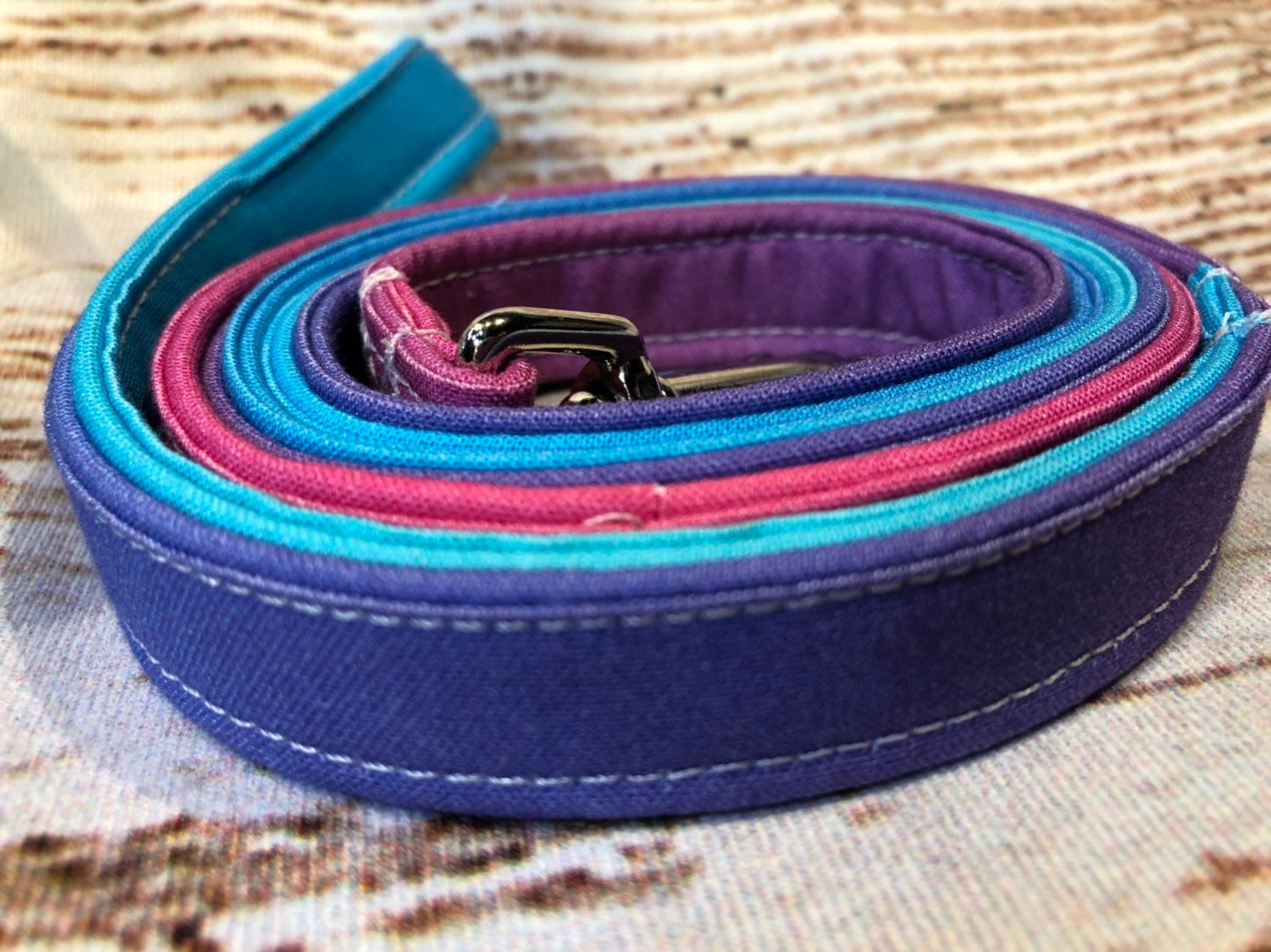 Dog harness, Harness and leash, step in harness, standard harness, adjustable harness, pastel dog harness, pink, purple, blue, gradient