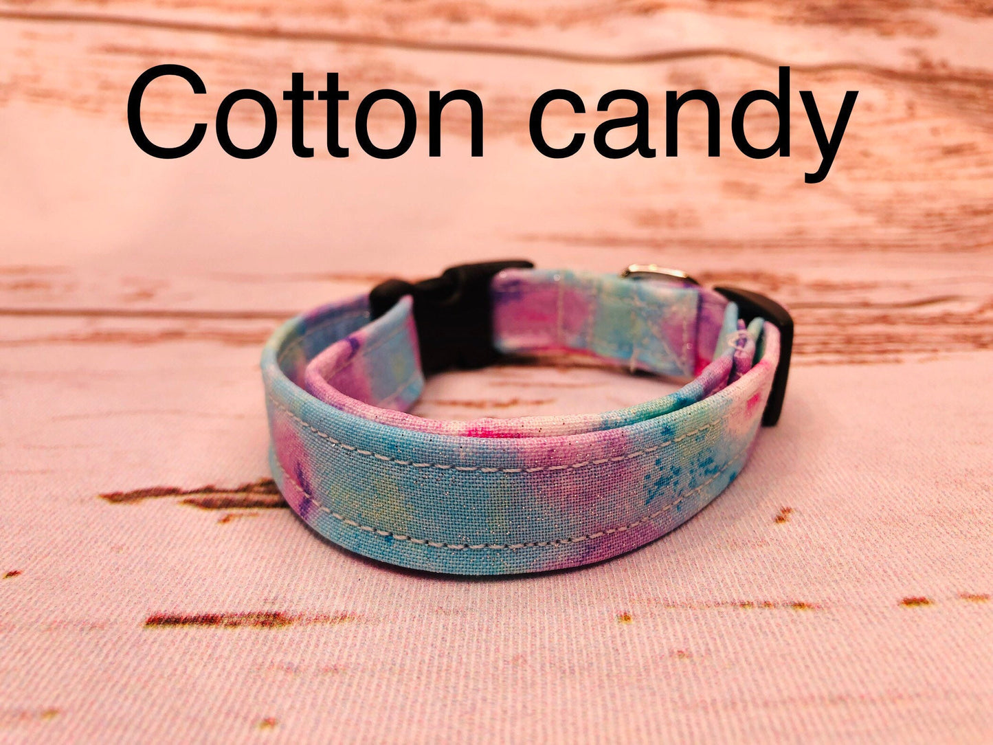 Dog Collar, girl dog collar, cotton candy dog collar, adjustable collar, buckle dog collar, martingale, nylon, cotton candy, female dog collar