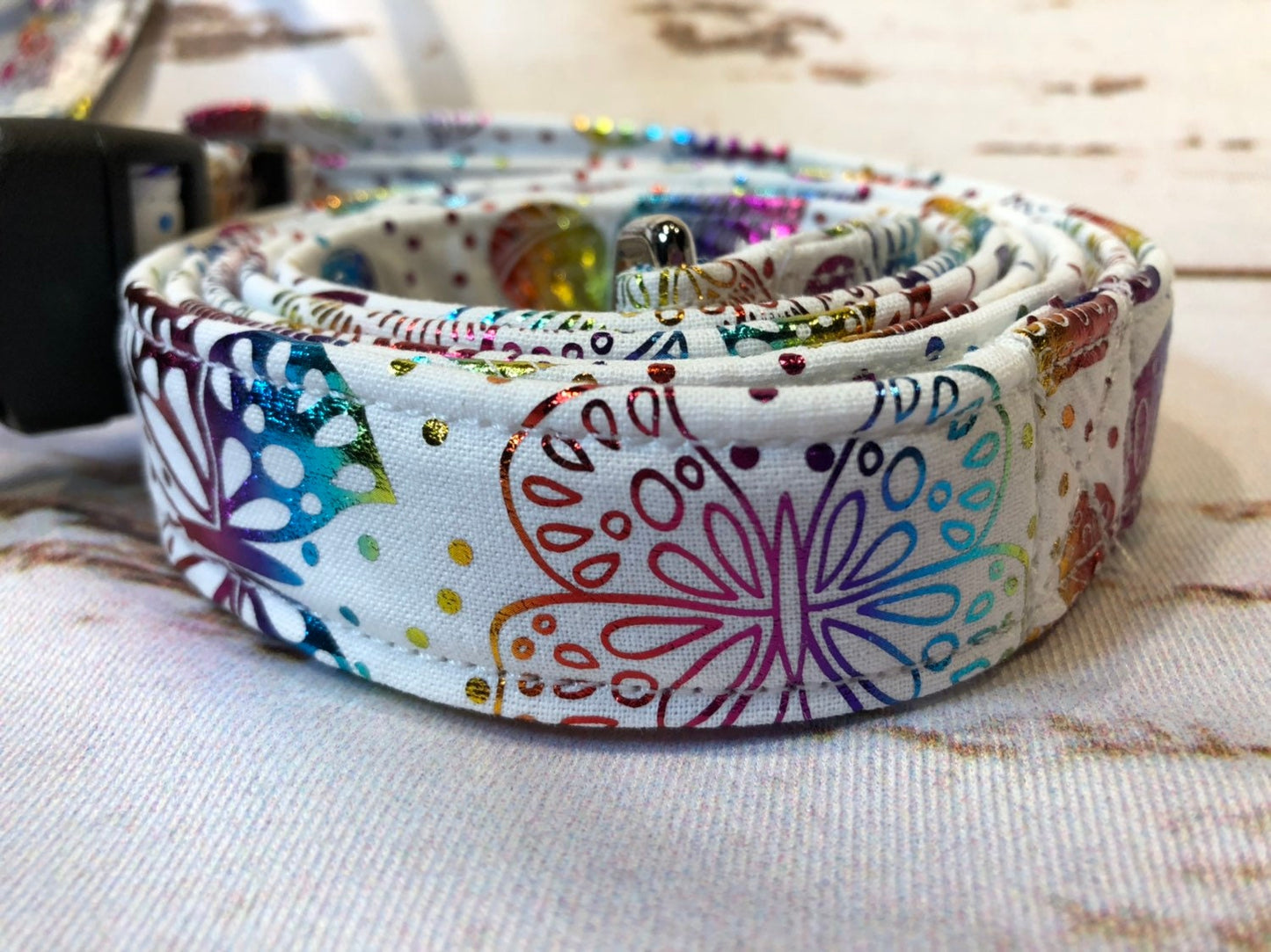 Dog harness, Harness and leash, step in harness, dog harness set, standard harness, roman dog harness, adjustable, rainbow butterflies