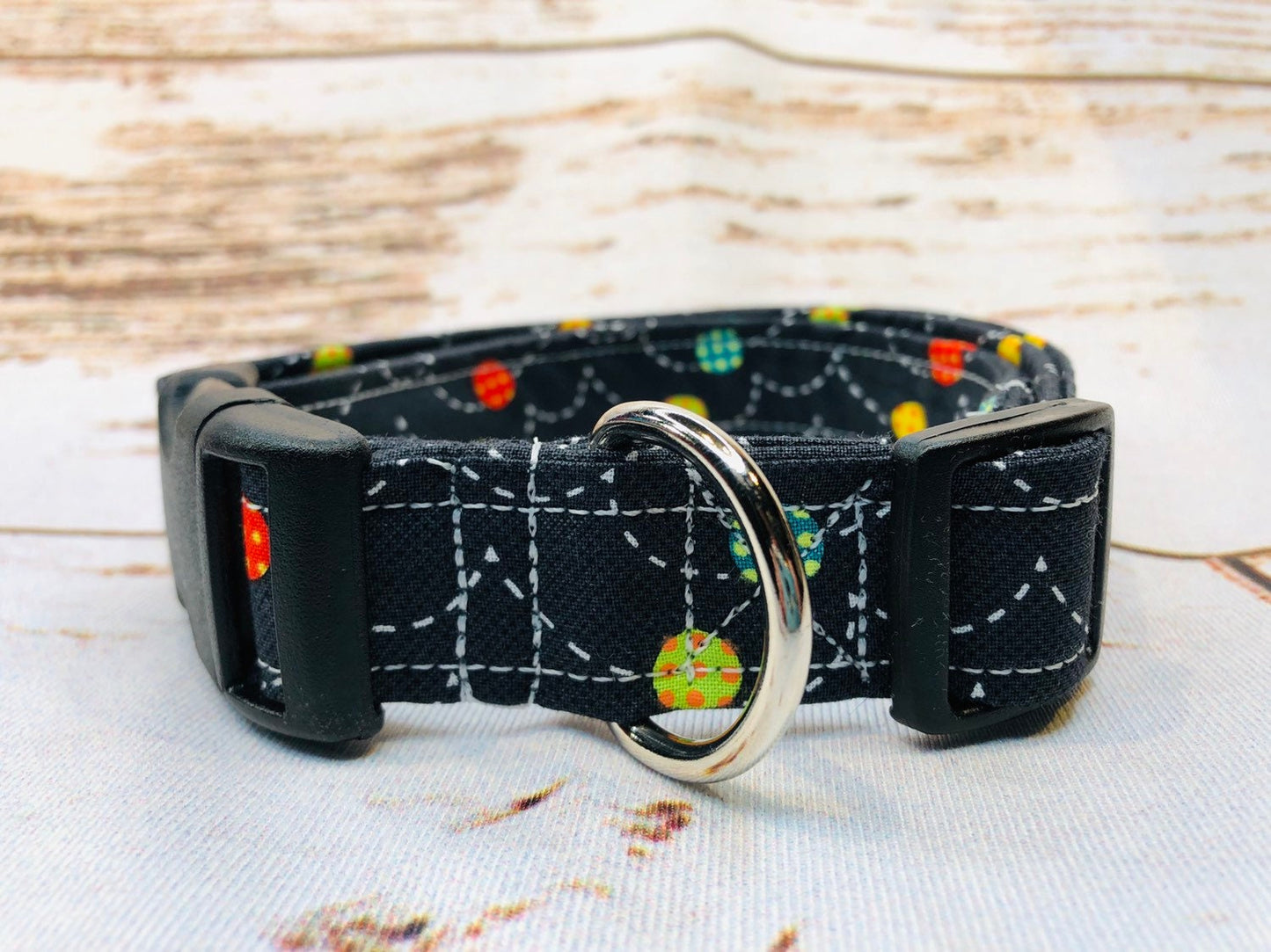 Dog Collar, boy dog collar, adjustable collar, martingale collar, buckle dog collar, side release buckle, combination collar, bouncing balls