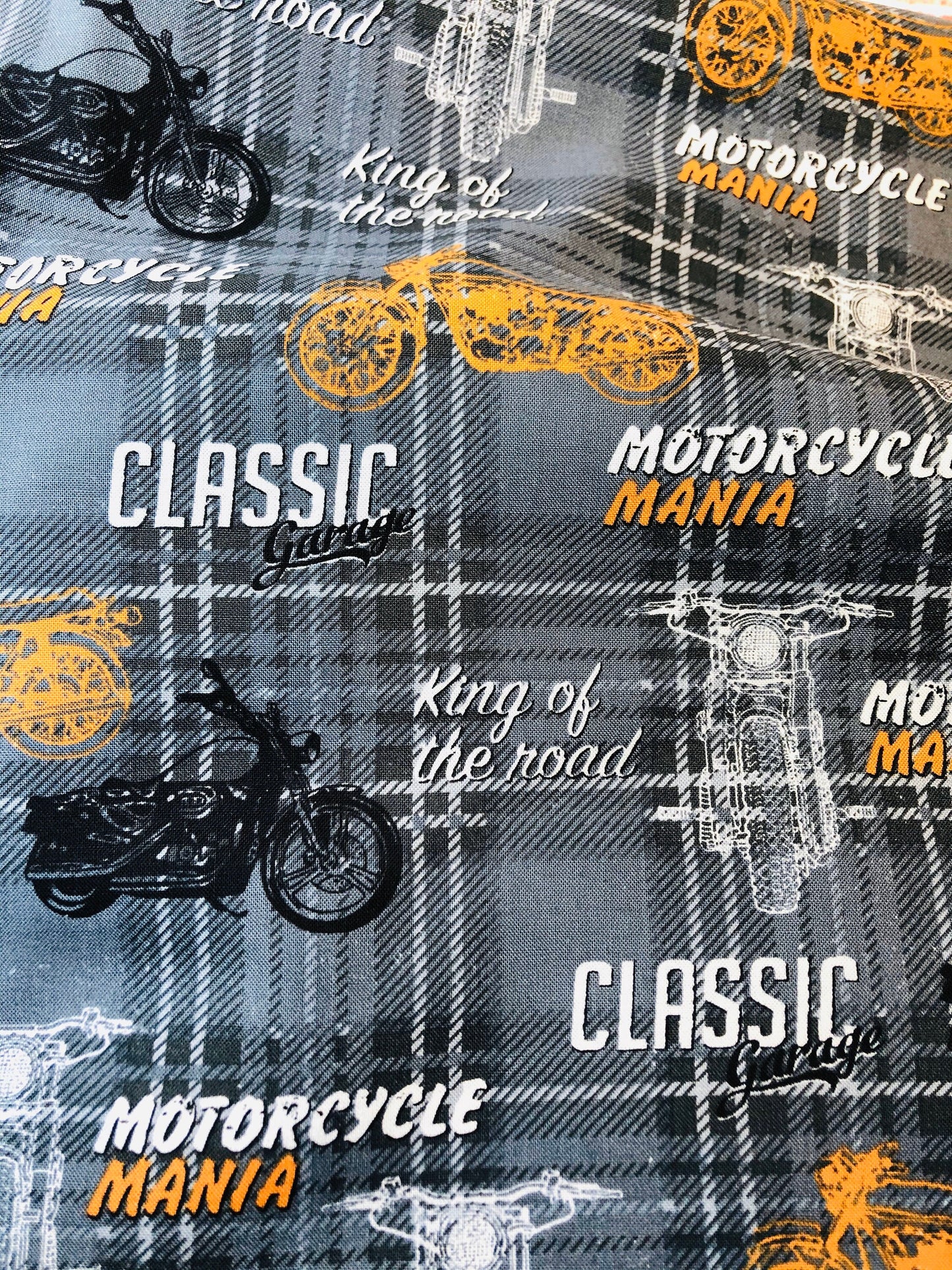 Dog Collar, motorcycle dog collar, boy dog collar, martingale collar, adjustable collar, buckle dog collar, nylon, Motorcycle, Plaid Collar