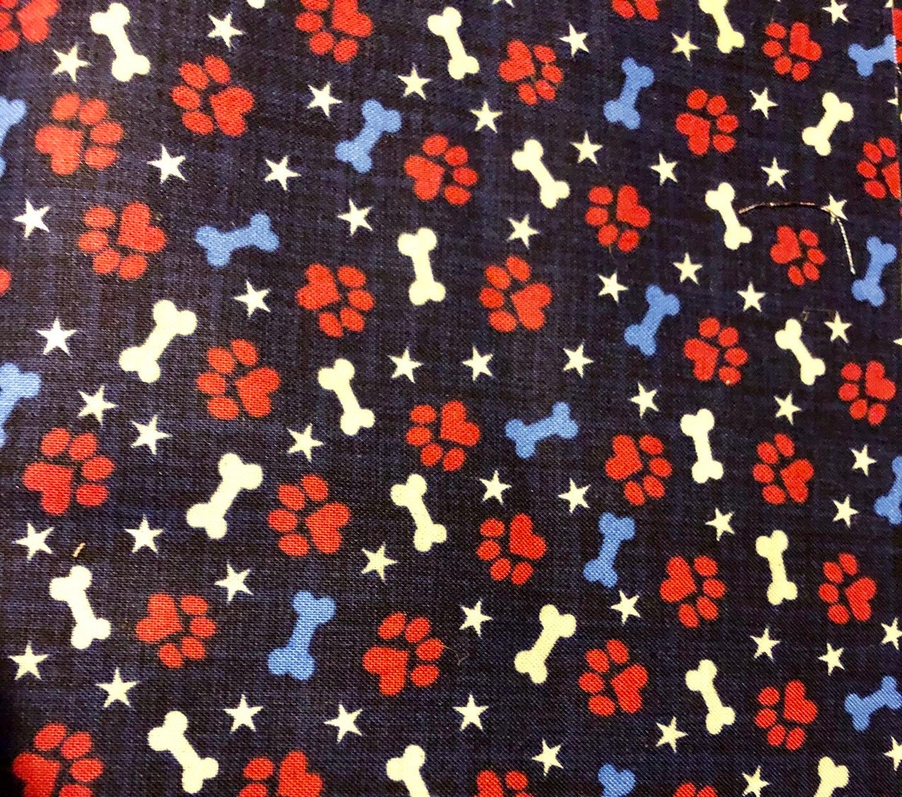 Dog harness, Harness and leash, step in harness, standard harness, dog harness set, patriotic, paw print, red white and blue, stars, paws