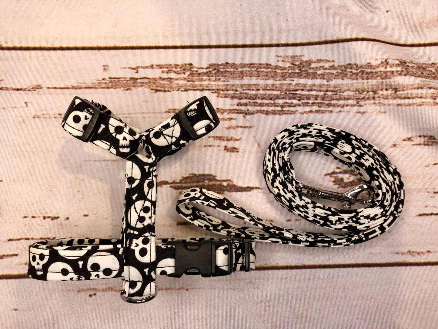 Dog harness, Harness and leash set, step in harness, standard harness, dog leash, dog harness set, skull dog harness, glow in the dark