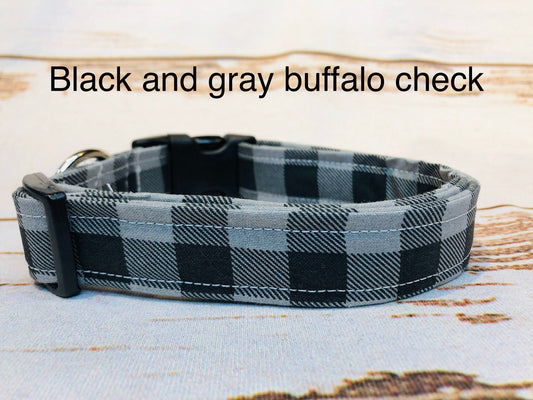 Dog Collar, dog collar girl, dog collar boy, martingale collar, adjustable collar, buckle dog collar, buffalo check, buffalo plaid