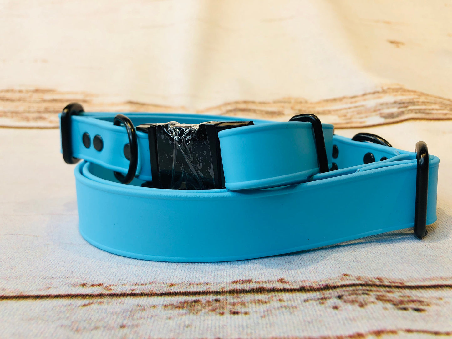 Biothane dog collar, dog collar blue, dog collar, buckle dog collar, waterproof collar, Adjustable Biothane Dog Collar, rose gold hardware