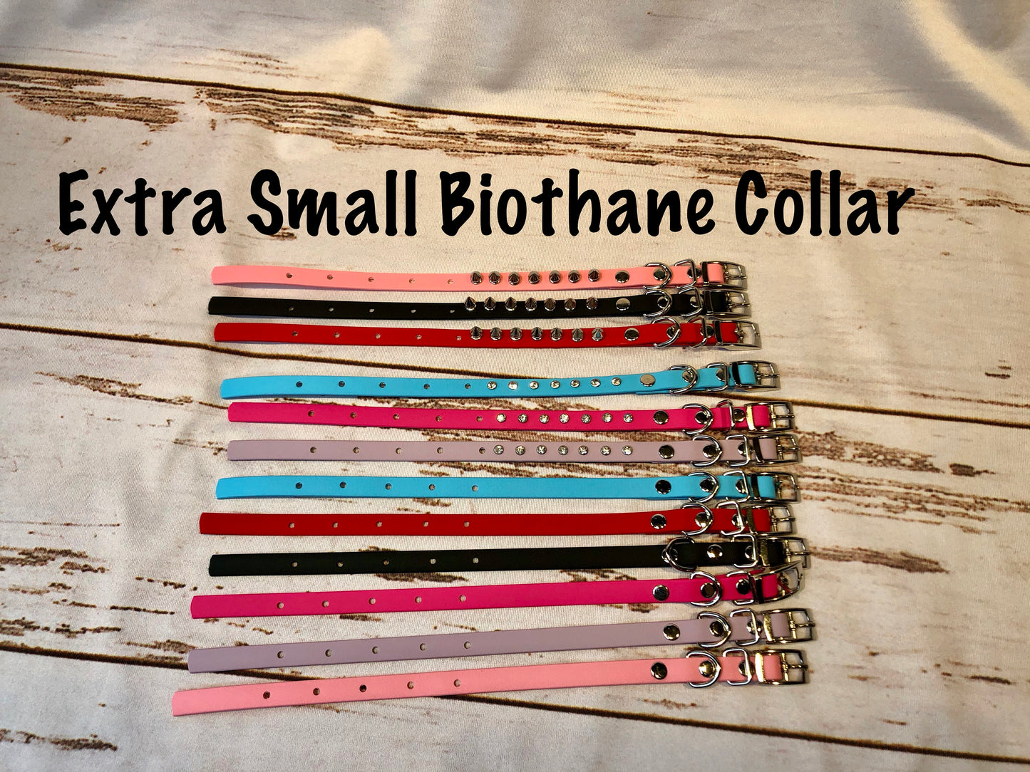 Biothane Dog collar, waterproof dog collar, extra small dog collar, spiked dog collar, rhinestone dog collar, Dog collar, Biothane