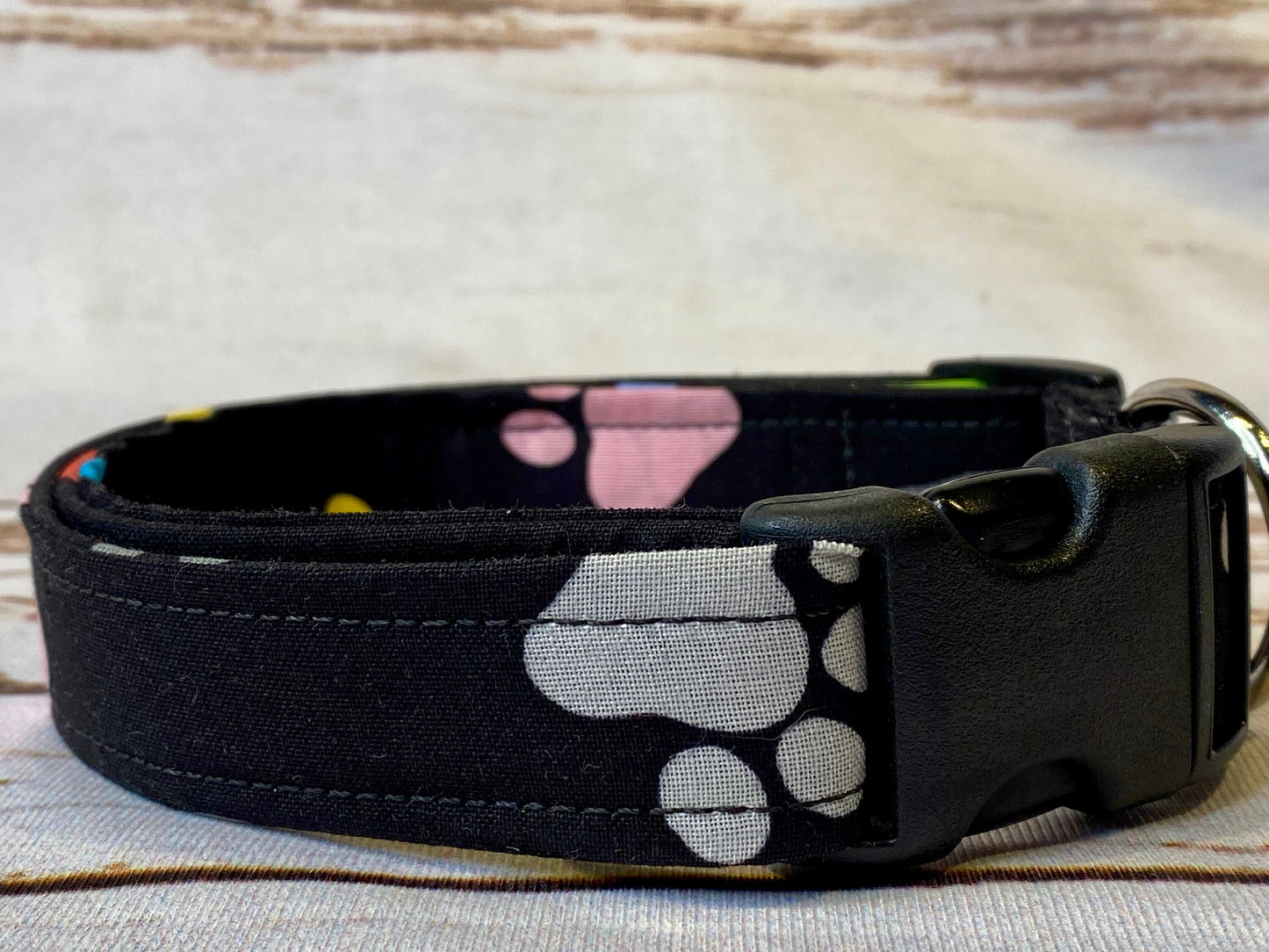 Dog Collar, girl dog collar, boy dog collar, paw print collar, martingale, adjustable collar, buckle dog collar, paw print collar, paws