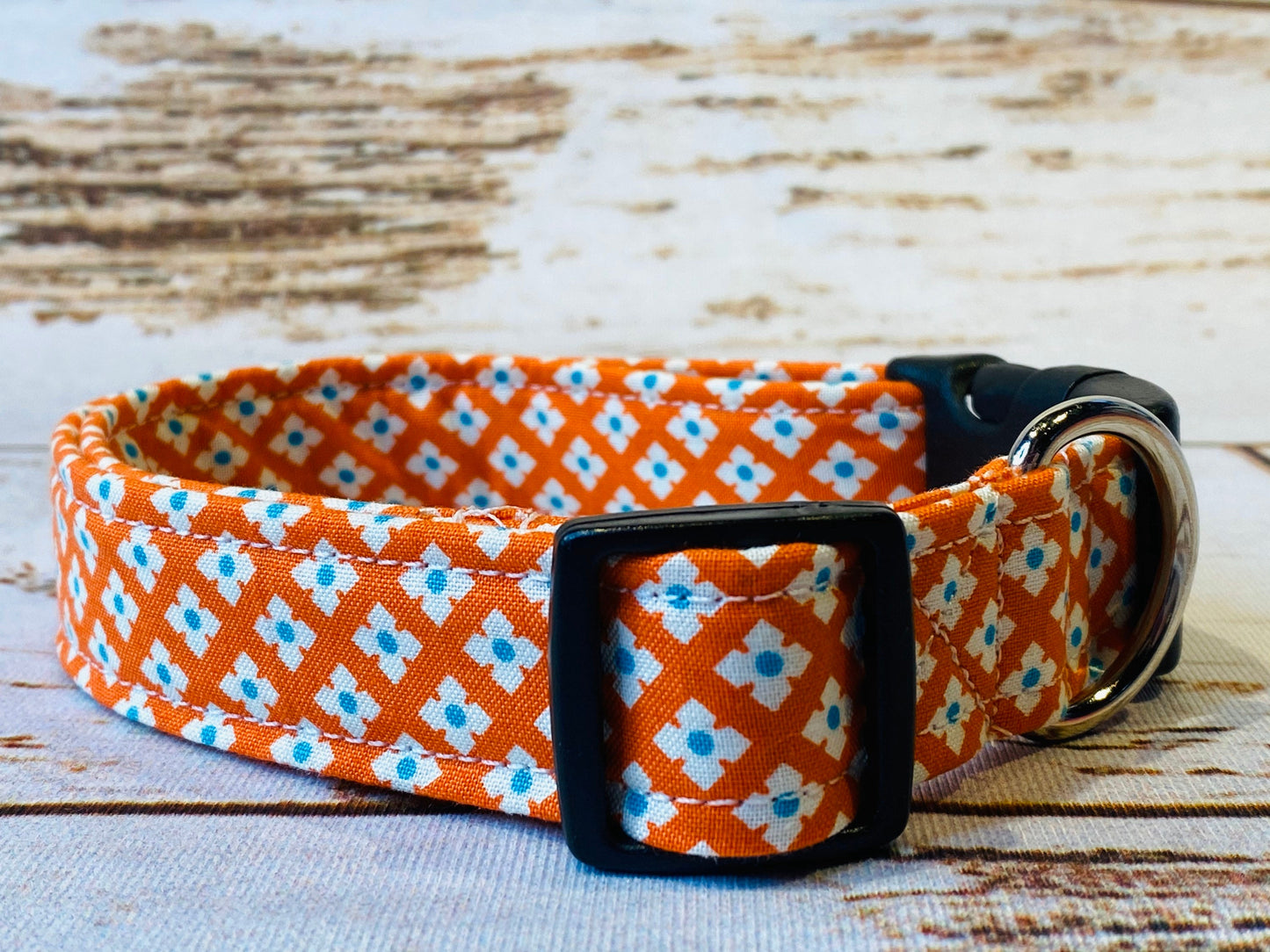 Dog Collar, girl dog collar, boy dog collar, pet collar, adjustable collar, buckle dog collar, nylon, orange dog collar