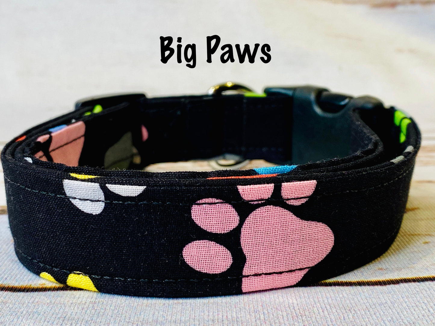 Dog Collar, girl dog collar, boy dog collar, paw print collar, martingale, adjustable collar, buckle dog collar, paw print collar, paws