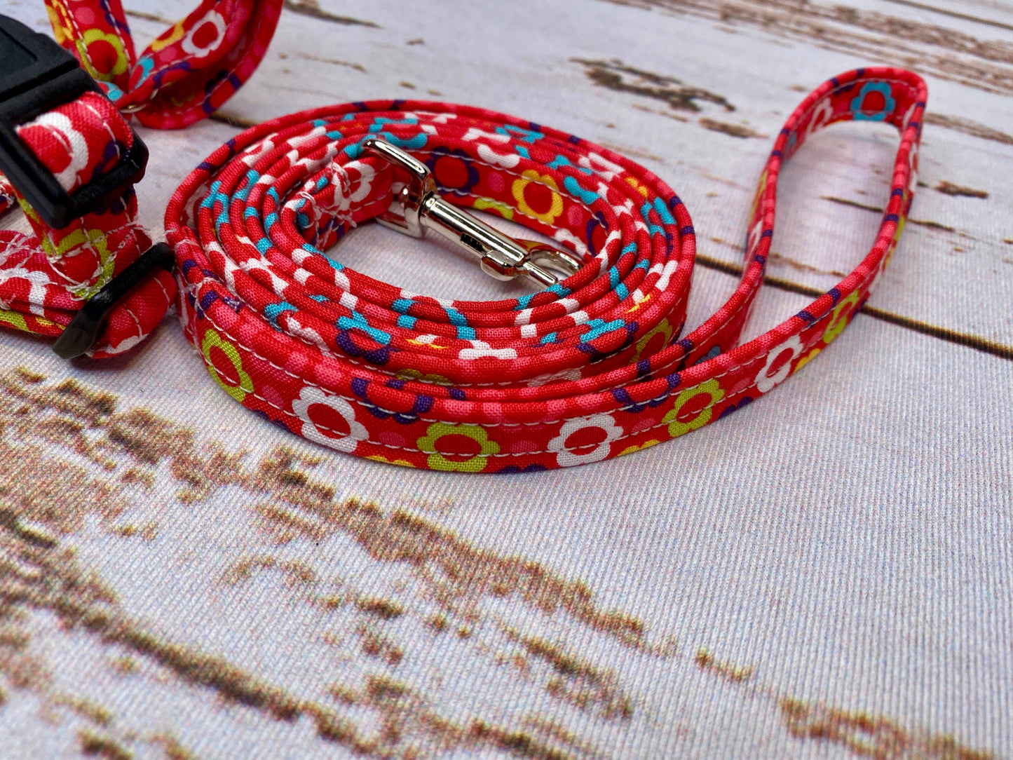 Dog harness, Harness and leash, step in harness, standard harness, dog harness set, dog halter, dog harness girl, daisies, daisy, pink