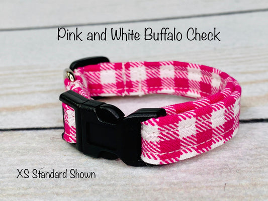 Dog Collar, dog collar girl, dog collar boy, martingale collar, adjustable collar, plaid dog collar, buffalo check, buffalo plaid