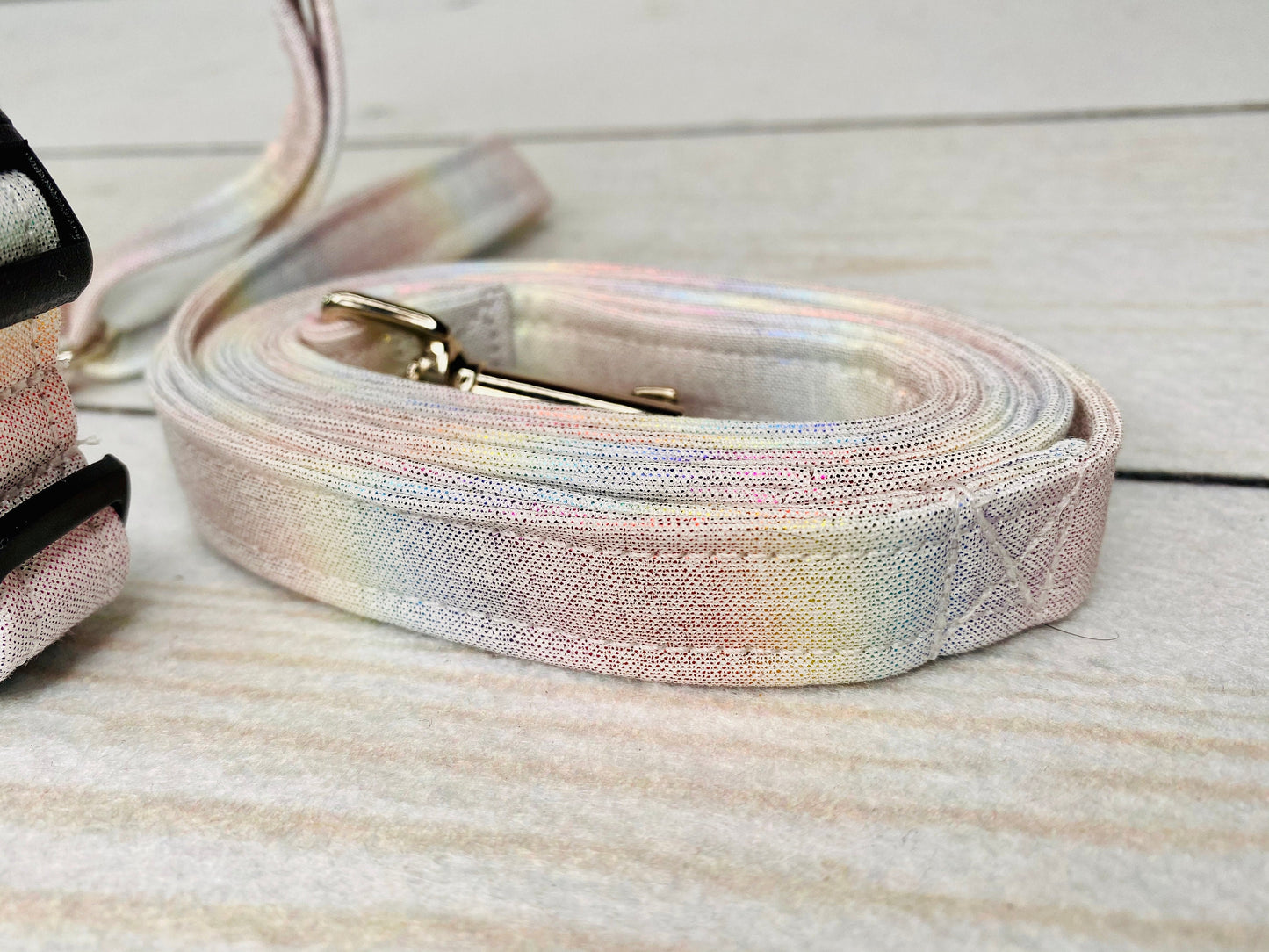 Dog harness, Harness and leash, step in harness, standard harness, adjustable harness, rainbow dog harness, rainbow, ombre dog harness
