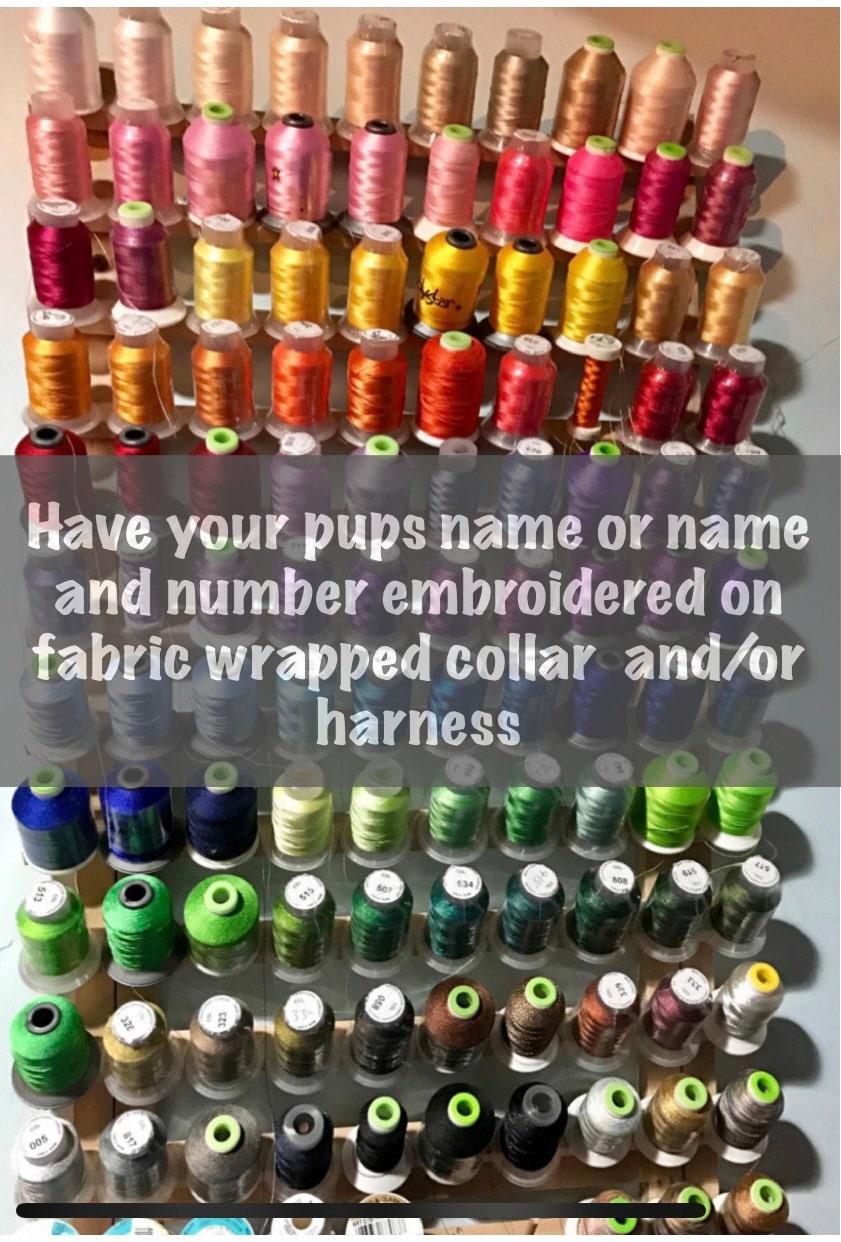 Embroidery add on for any of our cotton wrapped collars
