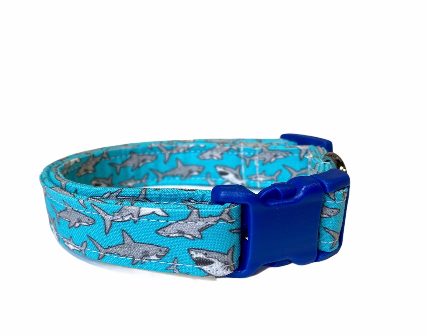 Shark dog collar, dog collar, boy shark dog collar, eco friendly dog collar, dog collar for boys, shark collar, blue sharks, cat collar