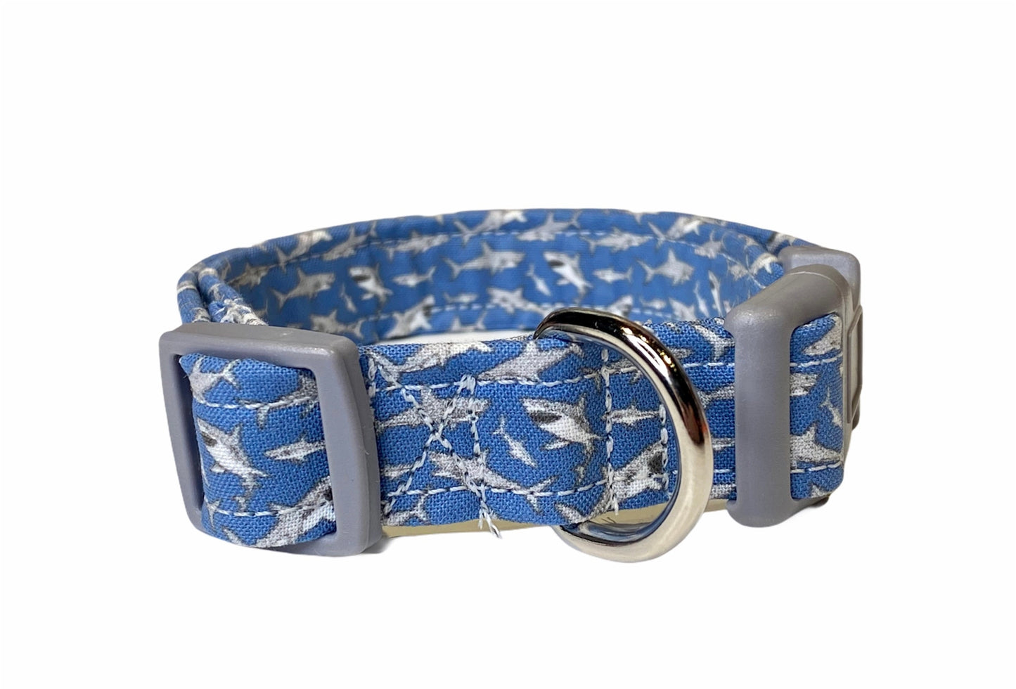 Shark dog collar, dog collar, boy shark dog collar, eco friendly dog collar, dog collar for boys, shark collar, blue sharks, cat collar