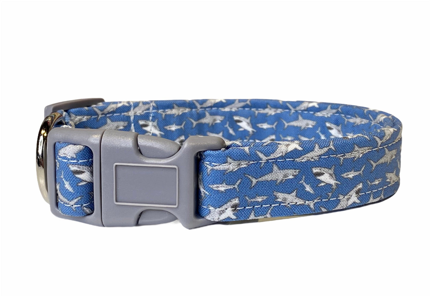 Shark dog collar, dog collar, boy shark dog collar, eco friendly dog collar, dog collar for boys, shark collar, blue sharks, cat collar