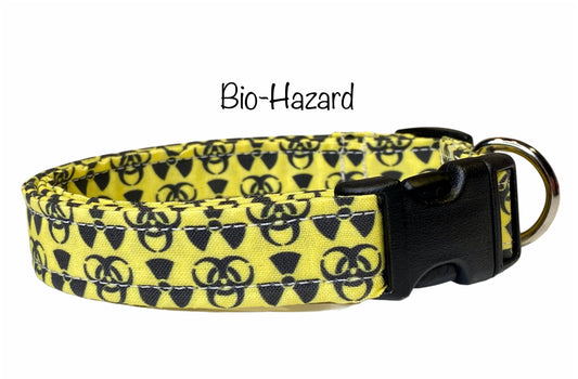 Hazard dog collar, bio hazard dog collar, funny dog collar, dog collar, bio hazard collar, bio hazard, cat collar, eco friendly dog collar