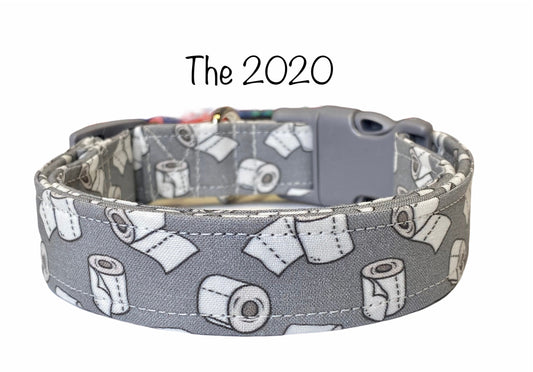 Toilet paper dog collar, dog collar, funny dog collar, gray dog collar, TP dog collar, TP collar, cat collar, eco friendly collar, unisex