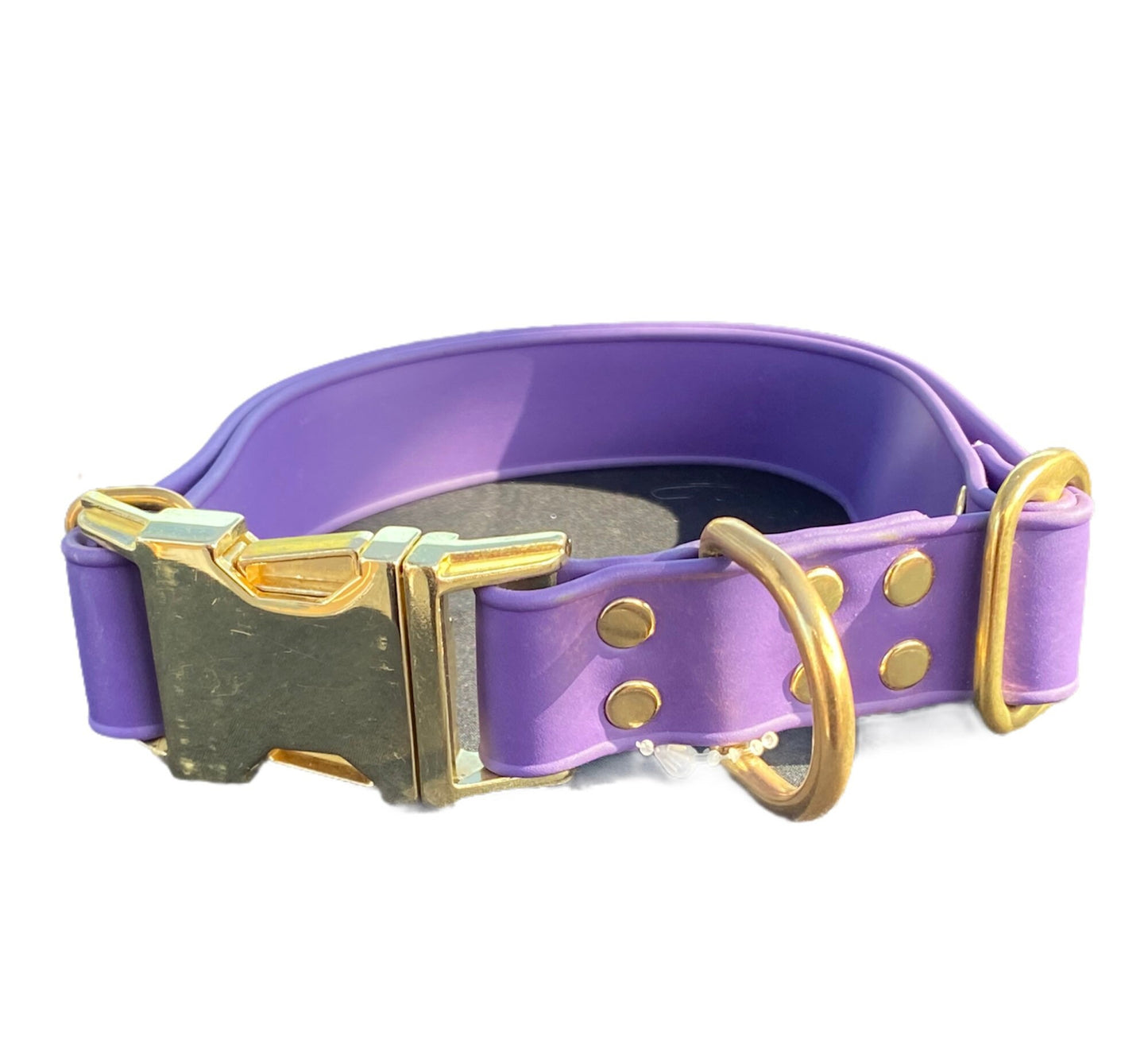 Biothane dog collar, purple dog collar, dog collar, buckle dog collar, waterproof collar, Adjustable Biothane Dog Collar, metal dog hardware