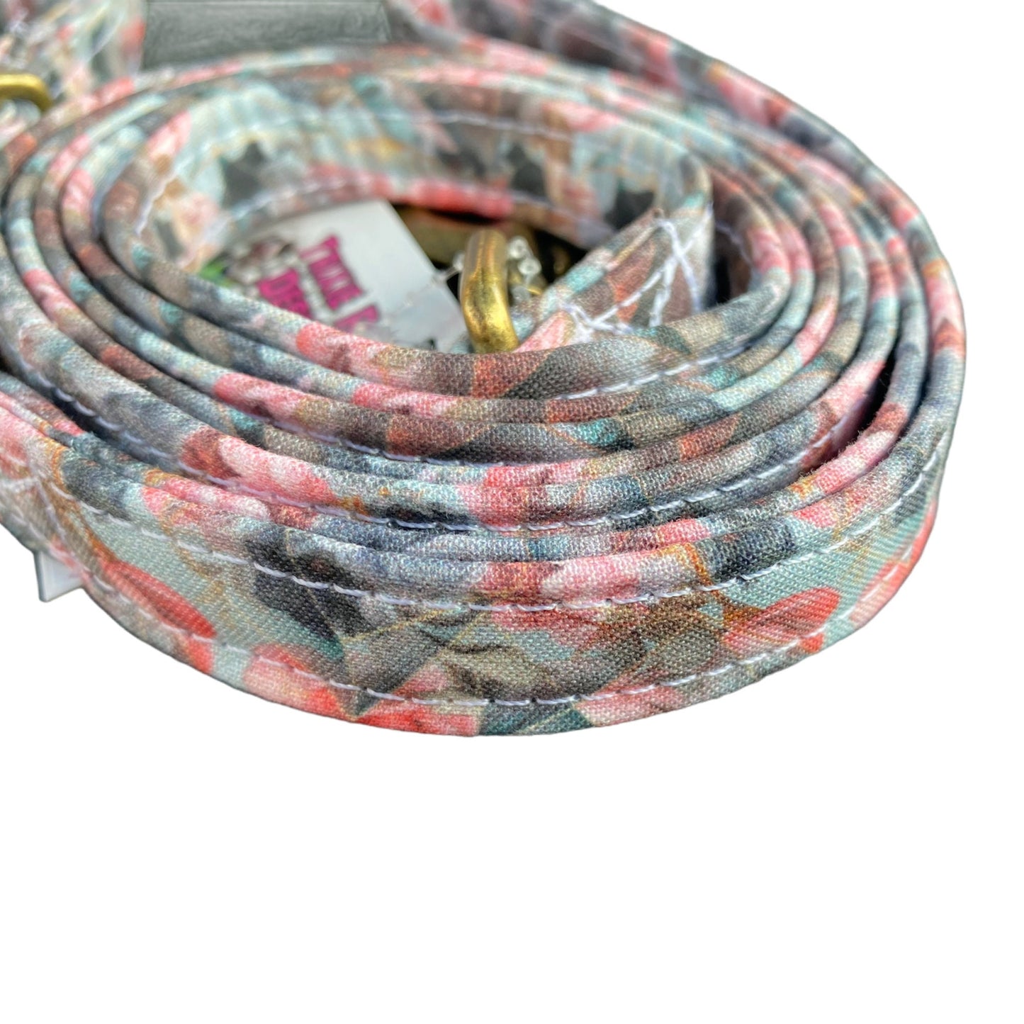 Dog harness, Harness and leash, step in harness, standard harness, dog harness set, rose gold, rose gold hardware, floral dog harness