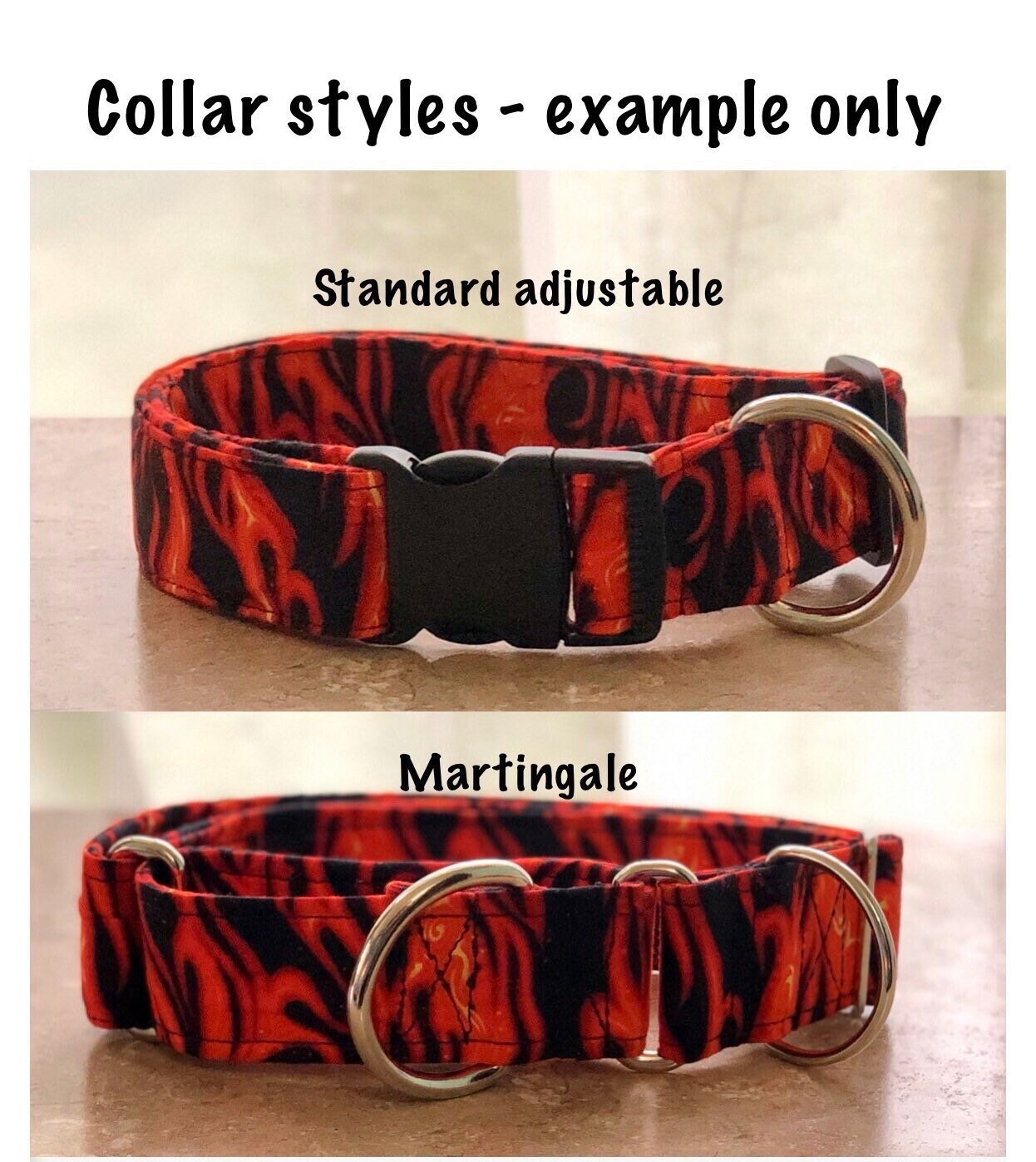 Martingale upgrade, martingale collar, martingale dog collar, gentle choke dog collar, gentle choke, choke dog collar, buckle-less collar