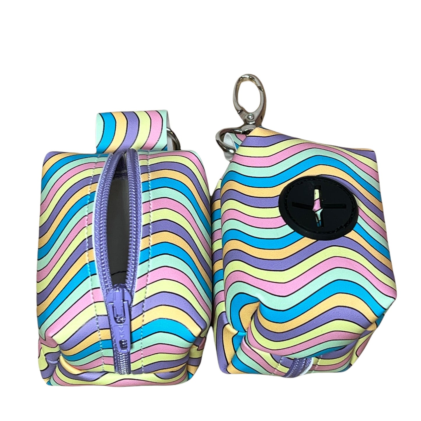 Pastel Dog poop bag holder, Easter, dog waste bag holder, faux leather poop bag dispenser, dog waste bag dispenser, vegan leather poop bag